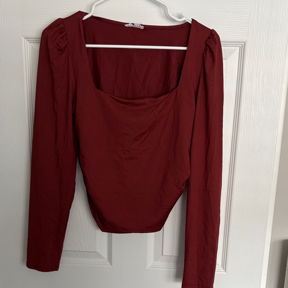 Elegant Red Women's Top